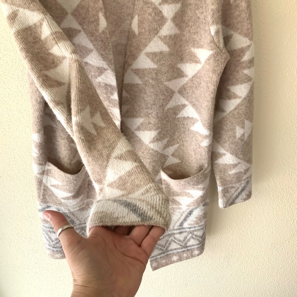 Frye Southwest Aztec Cardigan Sweater Size Medium - Picture 3 of 9